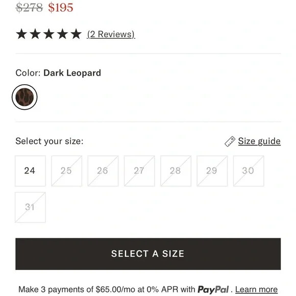 NEW LE JEAN Dark Leopard Utility Soft Barrel Jean- Size 31 - Picture 4 of 7